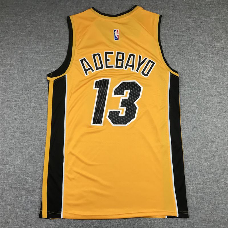 Men Miami Heat #13 Adebayo Yellow Award Edition 2021 Nike Game NBA Jersey->atlanta hawks->NBA Jersey